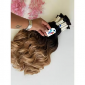 Cabelo Humano Morena Iluminada Ombre Hair Ondulado Naturalidade com um Toque de Luz - 50g e 100g
