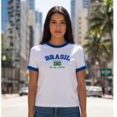 Camisa do Brasil feminina Baby look