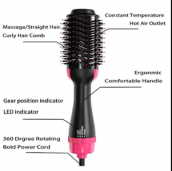 Escova Secadora Alisadora Modeladora 1000w Uso Profissional 110v