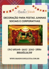 Decoração junina para eventos corporativos em Brasília/df e Goiânia/GO