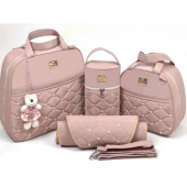 Kit de Bolsas Maternidade Para Bebê Tipo Mala Impermeável Térmicas