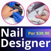 Curso Nail Designer - Escola de Unhas Profissionais - Esmaltacão em Gel - Molde F1 - Manicure