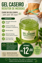 Gel caseiro redutor de medidas