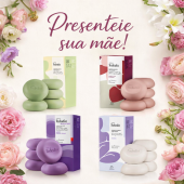 Presente Dia das Mães Kit 4 caixas de sabonetes apenas R$ 117,26