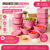 Jogo de potes para cozinha