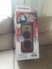 Caixa De Som 400w + Controle E Fm Nova