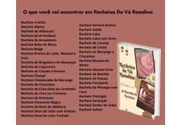 E-book de Receitas de Recheios da Vó Rosalina
