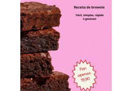 Receita Fácil, Simples e Gostosa De Um Brownie!