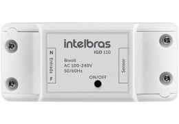 Intelbras Acionador de Portão Wi-Fi Smart IGD 110 Compatível com Alexa Branco