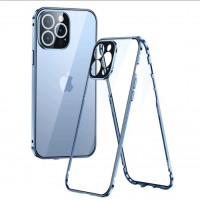 Para IPhone 14 Plus 11 12 13 Pro Max Capa 360 ° Caixa De Vidro Dupla Face Com Absorção