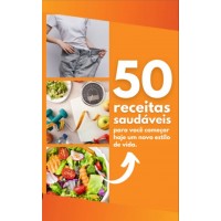 Livro com 50 receitas saudáveis