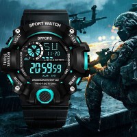 Relógio Eletrônico Forças Especiais Relógio Tático Multifuncional Esportivo à prova d'água