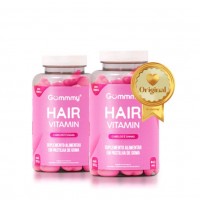 Kit 2 Gummy Hair suprimento vitamina para cabelos e ulhas