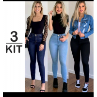 Kit 3 calças jeans (SUPER OFERTA RELÂMPAGO)