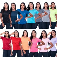 Camiseta Academia Feminina Dry Fit Treino Esportes Parvori