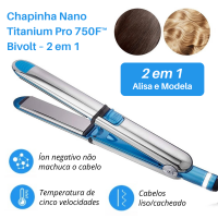 Chapinha Nano Titanium Pro 750F Bivolt 2 em 1