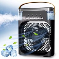 Refrigerador De Ar Ventilador Umidificador Portátil Com Led