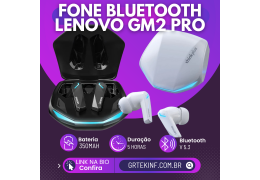 Fone Bluetooth Lenovo GM2 PRO