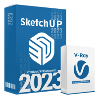 Sketchup Pro 2023 + V-ray 6 Licença Vitalícia - Envio Imediato