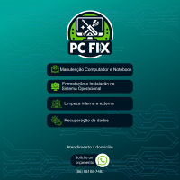 PC FiX Manutenção de PC e Notebook, Formatação, Limpeza interna