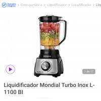 Super Promoção: Liquidificador Mondial Turbo Inox, $239,90 Por $144,53
