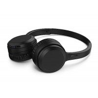 Headphone Philips bluetooth on-ear com microfone e energia para 15 horas na cor preto TAH1
