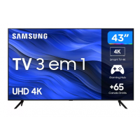 Smart TV 43 UHD 4K LED Samsung 43CU7700 - Wi-Fi Bluetooth Alexa 3 HDMI