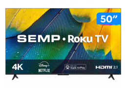 Smart TV 50 4K UHD LED Semp RK8600 Wi-Fi - 3 HDMI 1 USB