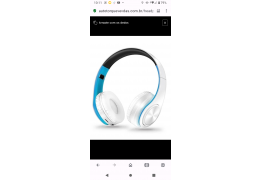 Headphones esportivo dobrável sem fio com Bluetooth