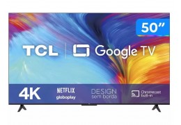 Smart TV 50 4K LED TCL 50P635 VA Wi-Fi Bluetooth HDR Google Assistente 3 HDMI 1 USB
