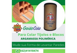 Argamassa polimérica Goiás cola para assentar tijolos e blocos