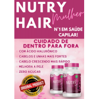 Nutry Hair Mulher/Vitamina para Cabelos, Unhas e Pele/Site Oficial