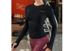 Camisas de comprida esporte superior roupas de fitness para mulheres ginásio.
