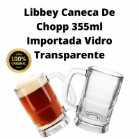 Caneca de chopp 355ml cerveja importada original méxico libbey