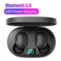 Fone de ouvido sem fio e6s bluetooth 5.0 tws com tela led digital