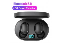 Fone de ouvido sem fio e6s bluetooth 5.0 tws com tela led digital