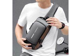 Mochila Anti-Furto com Senha USB - Bolsa Slim Bag