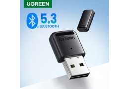 Adaptador UGREEN USB Bluetooth 5.3 5.0 Receptor Sem Fio Dongle Transmissor Para PC Windows