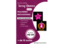 Curso online sexy dance para mulheres