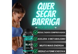 Secaps Black, fórmula única no Brasil capaz de afinar muito em poucos dias.