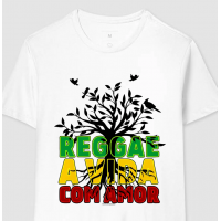 Camiseta Reggae a Vida com Amor