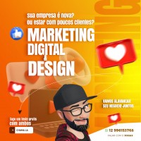 Faço serviço de design e marketing digital