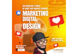 Faço serviço de design e marketing digital