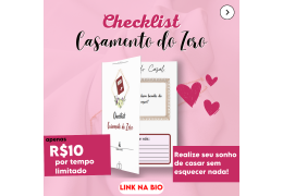Ebook Check-list Casamento do Zero, Dicas, Planners, Sugestões e Tendências.