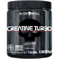 Creatina Monohidratada Creatine turbo 300g-Black skull