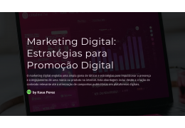 Ebook sobre Marketing digital: Estratégias para promoções digitais