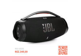 Caixa de Som JBL Boombox 3 180W RMS Bluetooth Bateria até 24 horas à Prova de Água Nf