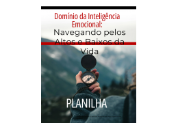 E-book, PDF com planilha sobre domínio da Inteligência Emocional