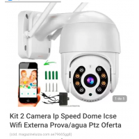 Kit 2 Camera Ip Speed Dome Icse Wifi Externa Prova/agua Ptz Oferta