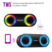 Caixa de Som Aiwa AWS-SP-01 Bluetooth Portátil - USB 20W